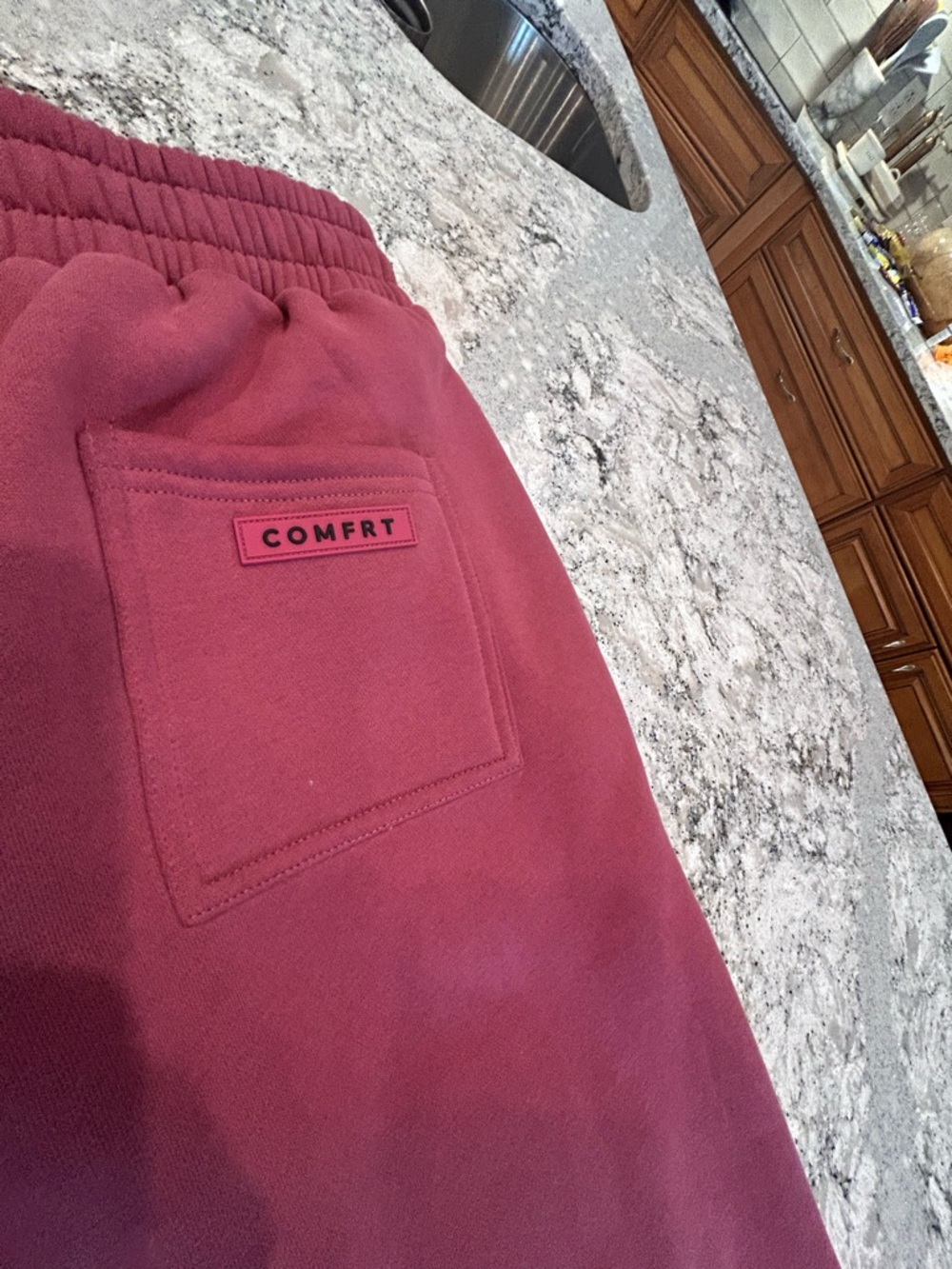 Comfrt Women's Raspberry Track Joggers - Picture 4 of 7